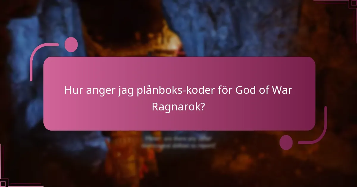 Hur anger jag plånboks-koder för God of War Ragnarok?